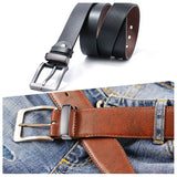 1 Set Alloy Belt Buckle Loop, Leather Belt Hardware, Rectangle, Gunmetal, 43x11.5x17mm, 3pcs/set