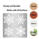 Christmas Stainless Steel Cutting Dies Stencils, for DIY Scrapbooking/Photo Album, Decorative Embossing DIY Paper Card, Matte Stainless Steel Color, Snowflake Pattern, 160x160x0.5mm