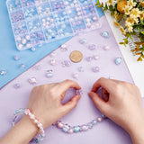 24 Style Transparent Acrylic Beads, Bead in Bead, Candy & Star & Flower, Mixed Color, 9~15x9~17x6~11.5mm, Hole: 2~2.5mm, 195pcs/box