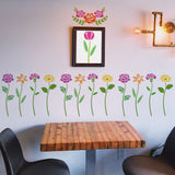 3Pcs 3 Styles PET Hollow Out Drawing Painting Stencils, for DIY Scrapbook, Photo Album, Flower, 200x200mm, 1pc/style