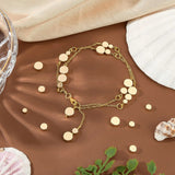 80Pcs 4 Style Rack Plating Brass Spacer Beads, Flat Round, Real 14K Gold Plated, 4~8x2.5~3mm, Hole: 1.2~1.4mm, 20pcs/style