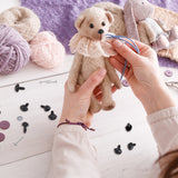 Plastic Craft Safety Screw Dog Noses, Plush Toys Doll Making Supplies, Black, 19x15x11.5mm, Hole: 2mm, 30pcs/bag