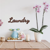 Natural Basswood Wall Sculpture, Torus Wall Art, Home Decor Meditation Symbol, Word Laundry, Camel, 94x300x6mm