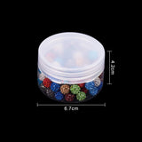 Polymer Clay Pave Rhinestone Beads, Disco Ball Beads, Mixed Color, 10mm, Hole: 1.5mm, 100pcs/box