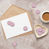 Adhesive Wax Seal Stickers, Envelope Seal Decoration, for Craft Scrapbook DIY Gift, Heart Pattern, 3cm, about 50pcs/box