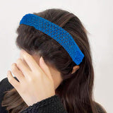 Elastic Crochet Headband Ribbon, for Hair Bow Accessories, Gift Wrapping, Mixed Color, 40x2mm