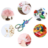 Stainless Steel Scissors, Embroidery Scissors, Sewing Scissors, Horse, Rainbow Color, 11.45x4.5x0.45cm