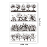 Custom PVC Plastic Clear Stamps, for DIY Scrapbooking, Photo Album Decorative, Cards Making, Tree, 160x110x3mm