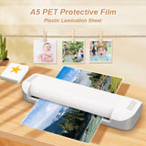 A5 PET Protective Film, Plastic Lamination Sheet, for Photo Frame, Rectangle, White, 214x148x0.3mm, 100 sheets/bag