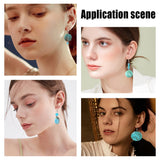 DIY Imitation Gemstone Style Earring Making Kits, include Acrylic & Synthetical Turquoise & Alloy Beads, Brass Earring Hooks, Antique Silver & Platinum