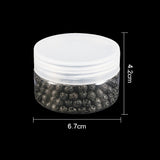 Natural Lava Rock Beads Strands, Dyed, Round, Black, 12mm, Hole: 1mm, about 60pcs/box