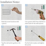 Fashion Iron Medal Hanger Holder Display Wall Rack, with Screws, Word POWERLIFTING, Platinum, 13.5x40cm