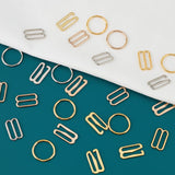 180Pcs 9 Styles Zinc Alloy Buckle Clasps, For Webbing, Strapping Bags, Garment Accessories, Mixed Color, 20pcs/style