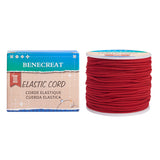 Elastic Cord, Polyester Outside and Latex Core, Brown, 2mm, about 50m/roll, 1roll/box