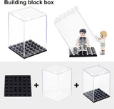 Plastic Display Box, for Ornaments, Toys Display, Clear, 4.8x4.8x7cm