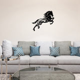 Iron Wall Art Decorations, for Front Porch, Living Room, Kitchen, Matte Style, Horse Pattern, 271x294x1mm