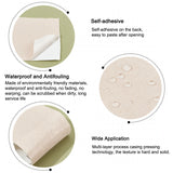 Self-Adhesive Linen Fabric Clothing Patches, Inside & Outside Fabric Repair Patches, Flat, Antique White, 76x0.5mm, 3.28 yards(3m)/roll