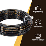 Round Aluminum Wire, for Jewelry Making, Black, 12 Gauge, 2mm, about 75.45 Feet(23m)/roll
