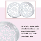 Aluminum Screw Cover, Scented Candle Lid, Flat Round, Auspicious Cloud Pattern, 71x13mm, Inner Diameter: 67mm