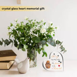 Heart-shaped with Word Acrylic Ornaments, Home Decorations, Dog Pattern, 99x10x99mm