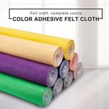 Polyester Felt Sticker, Self Adhesive Fabric, Rectangle, Yellow, 40x0.1cm, 2m/roll