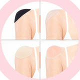 4 Pairs 4 Style Detachable Sponge Shoulder Pads, Anti-Slip Silicone Insert Shoulder Push-Up Pads, Invisible Reusable Shoulder Enhancer, Mixed Color, 125~135x64~74x3~6mm, 1pair/style