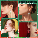 DIY Christmas Dangle Earring Making Kit, Including Colorful Glass & Wing Shape Alloy Beads, Brass Earring Hooks, Mixed Color, 134pcs/box