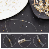 1000Pcs 2 Colors Brass Spacer Beads, Tube/Column, Golden & Silver, 1.5x1.5mm, Hole: 1mm, 500pcs/color