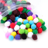 20mm Multicolor Assorted Pom Poms Balls About 500pcs for DIY Doll Craft Party Decoration