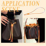 PU Imitation Leather Bag Drawstring Cord & Cord Slider Sets, for Bucket Bag Making, Chocolate, 910~920mm