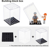 Plastic Display Box, for Model Toy Display, Square, Clear, 6.9x4.75x4.75cm