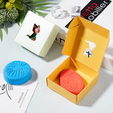 Foldable Kraft Paper Gift Boxes, Hollow Cat Pattern Handmade Soap Boxes, Square, Mixed Color, 8x8x3.2cm, 40pcs/set