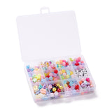 DIY Children's Day Gift Stretch Bracelets Making Kits, include Elastic Thread and Acrylic Beads & Charms, Mixed Color