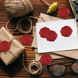 Adhesive Wax Seal Stickers, Envelope Seal Decoration, for Craft Scrapbook DIY Gift, Moon Pattern, 3cm, about 50pcs/box