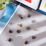 Tibetan Style Caps, Flower, Cadmium Free & Lead Free, Mixed Color, 10x10mm, Hole: 1mm, Inner Diameter: 7.5mm, 80pcs/box