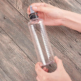 Plastic Empty Bottle, Clear, 19cm, Capacity: 230ml, 8pcs/set
