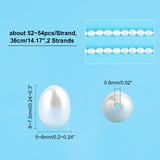 2 Strands Natural Cultured Freshwater Pearl Beads Strands, Rice, Seashell Color, 6~7x5mm, Hole: 0.7mm, about 52~54pcs/strand, 13.86 inch~14.37 inch(35.2~36.5cm)