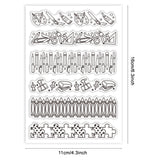 Custom PVC Plastic Clear Stamps, for DIY Scrapbooking, Photo Album Decorative, Cards Making, Tool, 160x110x3mm