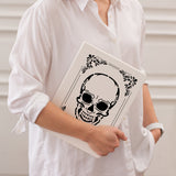 PET Hollow Out Drawing Painting Stencils, for DIY Scrapbook, Photo Album, Skull, 297x210mm