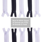 Garment Accessories, Nylon Zipper, Zip-fastener Components, Mixed Color, 30x2.4cm, 50pcs/set