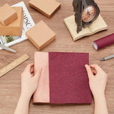 1Pc DIY Polyester Fabrics, with Paper Back, for Book Binding, Dark Red, 430x1000mm