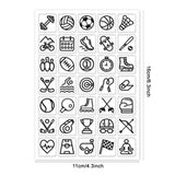 Custom PVC Plastic Clear Stamps, for DIY Scrapbooking, Photo Album Decorative, Cards Making, Mixed Shapes, 160x110mm