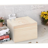 Wooden Box Storage for Handmade Soap, Slide Top Box, Square, BurlyWood, 10.95x11x7.85cm, Inner Diameter: 9.55x9.65cm