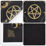 1Pc Round Eco-friendly Rubber Pendulum Altar Mats, Starry Sky Rubber Pad for Divination, 1Pc Non-woven Square Altar Tarot Tablecloth, 1Pc Velvet Jewelry Bags, Tarot Card, Mixed Patterns