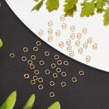 500Pcs Electroplated Stainless Steel Open Jump Ring, Long-Lasting Plated, Ring, Real 18K Gold Plated, 26 Gauge, 2.5x0.4mm, Inner Diameter: 1.7mm