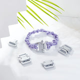 Alloy Side Release Buckles, Survival Bracelet Clasps, with Alloy Findings, Matte Platinum Color, 28x27.5x6.5mm, Hole: 3.5x16mm, about 4pcs/box