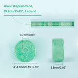 1 Strand Natural Green Aventurine Beads Strands, Heishi Beads, Flat Round/Disc, 4x2.5mm, Hole: 0.8mm, about 156pcs/strand, 15.16''(38.5cm)