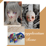 Craft Plastic Doll Eyes Stuffed Toy Eyes, with Washers and Glass Cabochons, Mixed Color