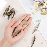 DIY Hair Accessories Kits, with Iron Hair Bobby Findings and Transparent Half Round Glass Cabochons, Clear, 7.4x7.3x2.5cm