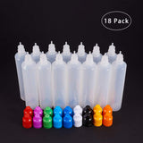 Plastic Bead Containers, with Lid, Column, Mixed Color, 14.9x2.8cm, capacity: 60m, 2pcs/color, 18pcs/set